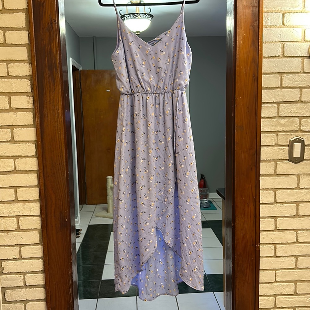 MIDI floral high low dress